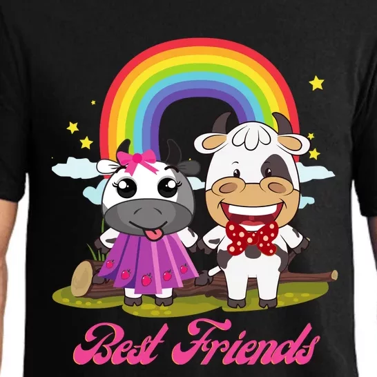 Cow Mooey Cute Strawberry Cow Best Friends Pajama Set