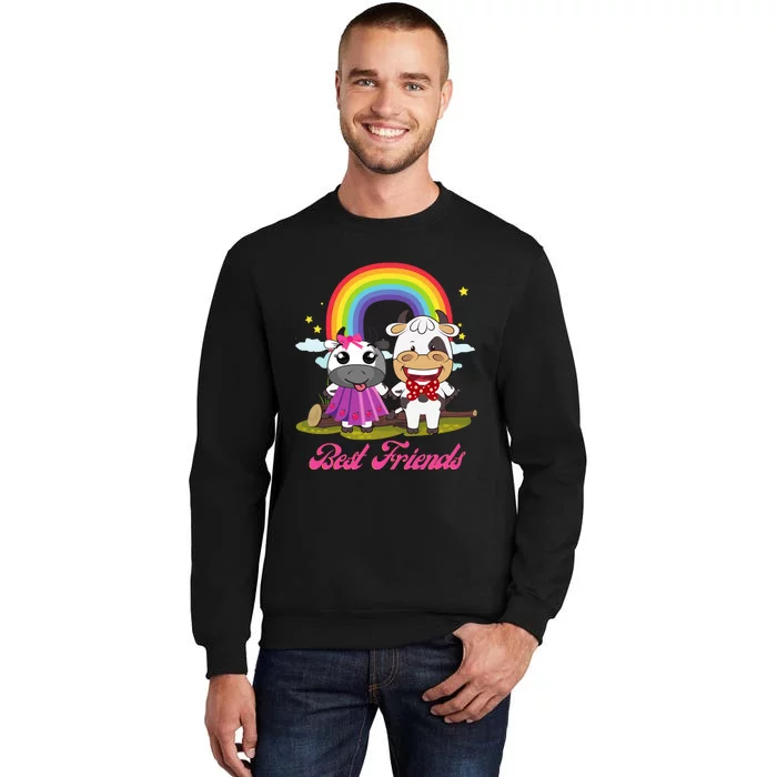 Cow Mooey Cute Strawberry Cow Best Friends Tall Sweatshirt