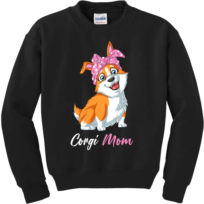 Corgi Mom Kids Sweatshirt