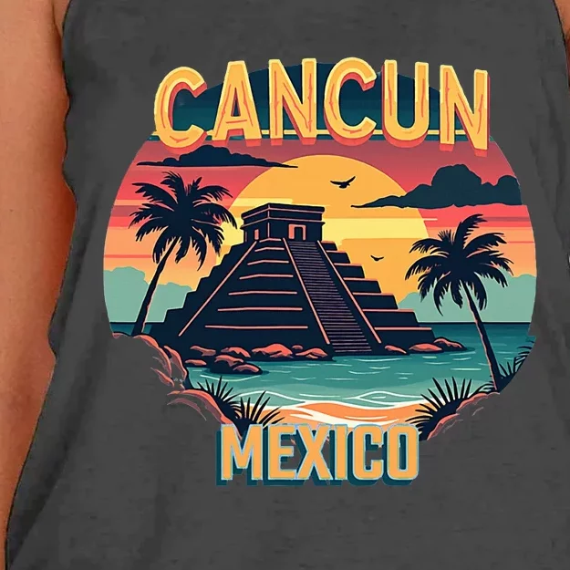 Cancun Mexico Women's Knotted Racerback Tank