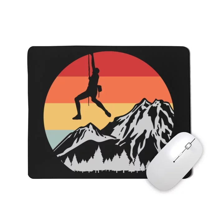 Climbing Mountain Climber Hiking Climb Funny Gift Mousepad