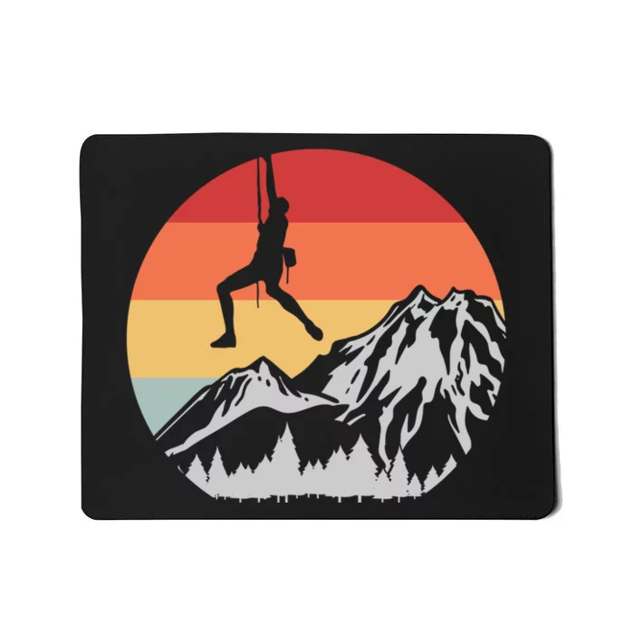 Climbing Mountain Climber Hiking Climb Funny Gift Mousepad