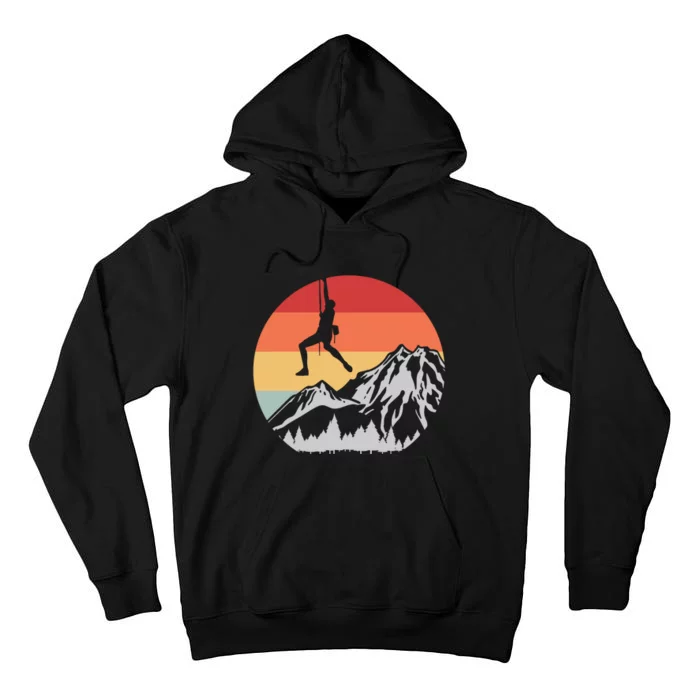 Climbing Mountain Climber Hiking Climb Funny Gift Tall Hoodie