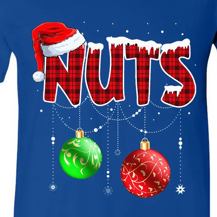 Christmas Matching Couple Family Chestnuts V-Neck T-Shirt