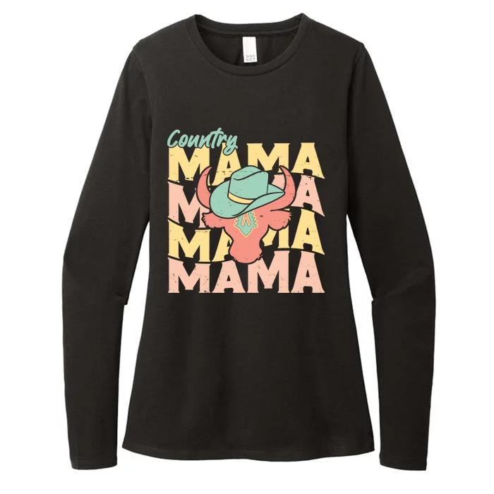 Country Mama Cowgirl Cute Mom Gift Womens CVC Long Sleeve Shirt