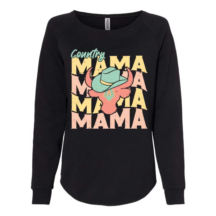 Country Mama Cowgirl Cute Mom Gift Womens California Wash Sweatshirt