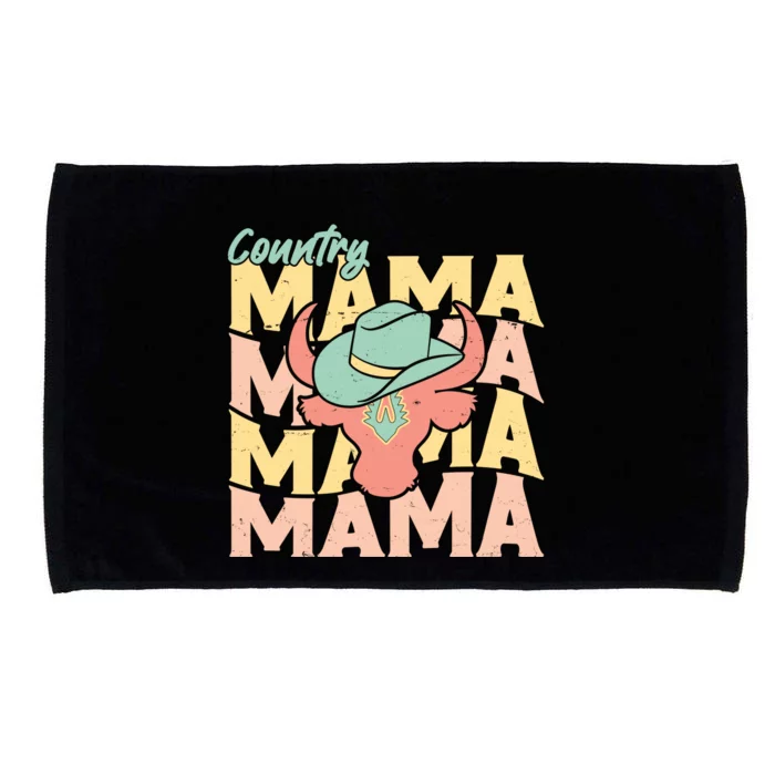 Country Mama Cowgirl Cute Mom Gift Microfiber Hand Towel