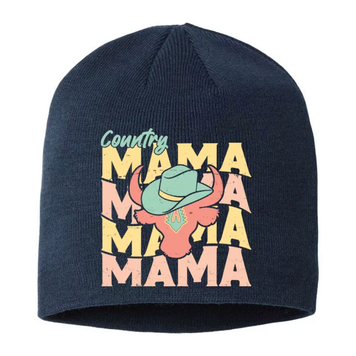 Country Mama Cowgirl Cute Mom Gift 8 1/2in Sustainable Knit Beanie