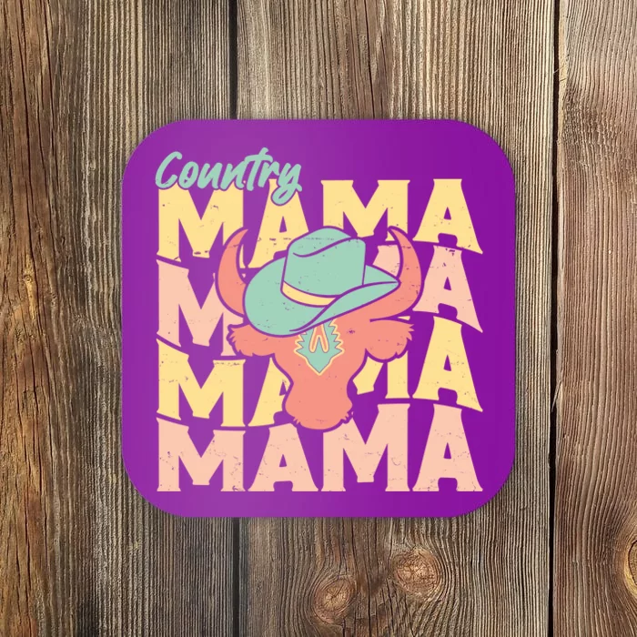 Country Mama Cowgirl Cute Mom Gift Coaster