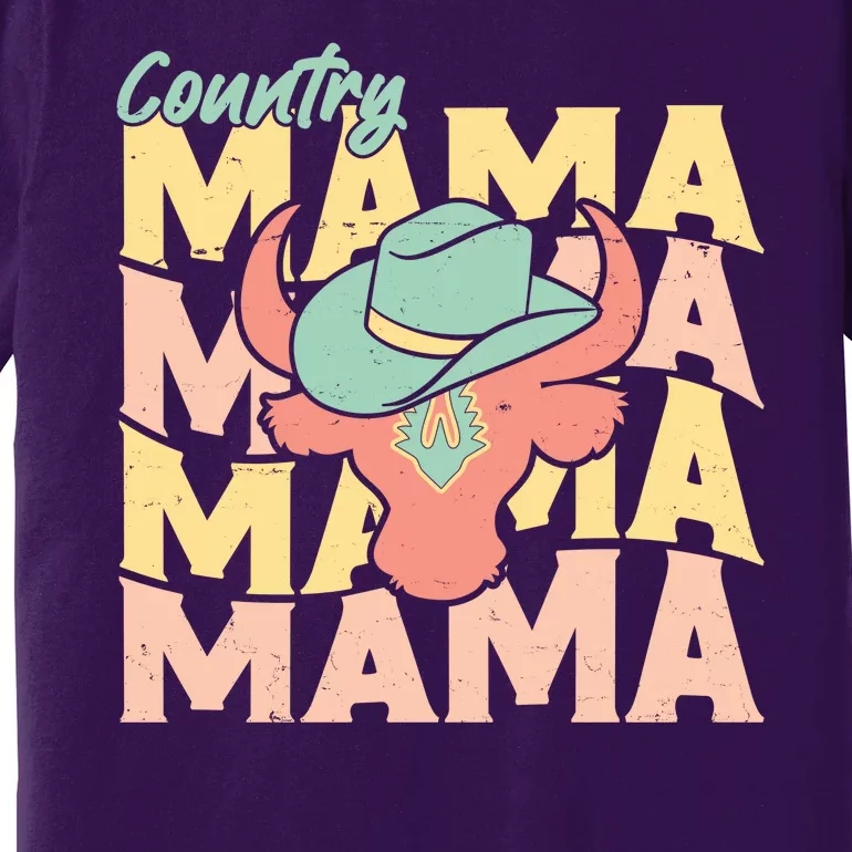 Country Mama Cowgirl Cute Mom Gift Premium T-Shirt