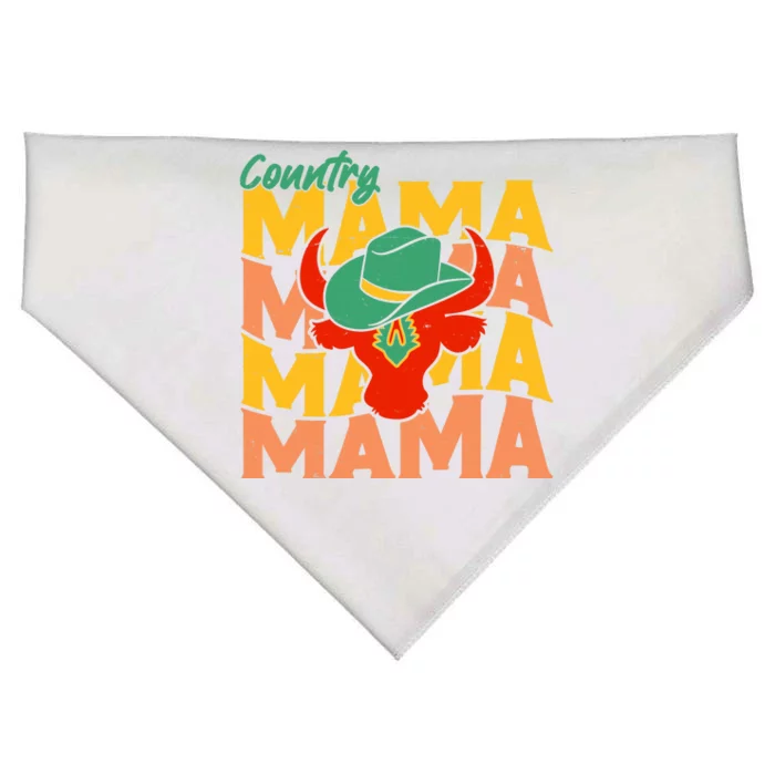 Country Mama Cowgirl Cute Mom Gift USA-Made Doggie Bandana