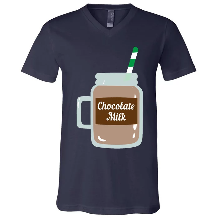 Chocolate Milk Cute Dairy Lovers Funny Gift V-Neck T-Shirt