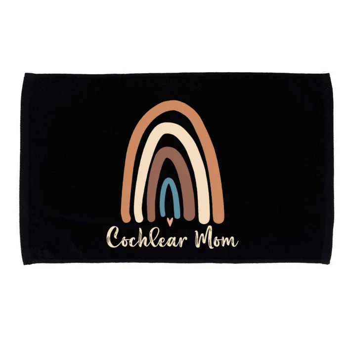 Cochlear Mom Cute Deaf Pride Cochlear Implant Awareness Microfiber Hand Towel