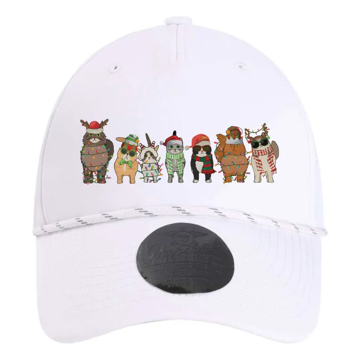 Cats Merry Christmas Cat Lovers Xmas Performance The Dyno Cap