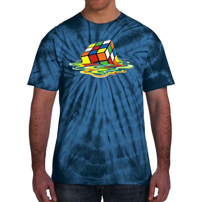 Cute Melting Cube Tie-Dye T-Shirt