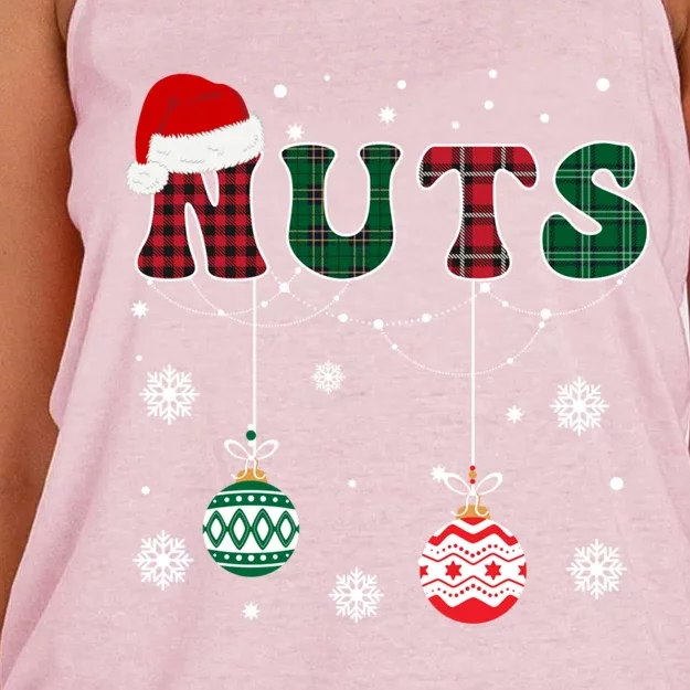 Christmas Matching Couple Family Chestnuts Gift Women's Knotted Racerback Tank