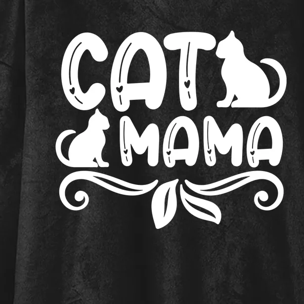 Cat Mama Hooded Wearable Blanket