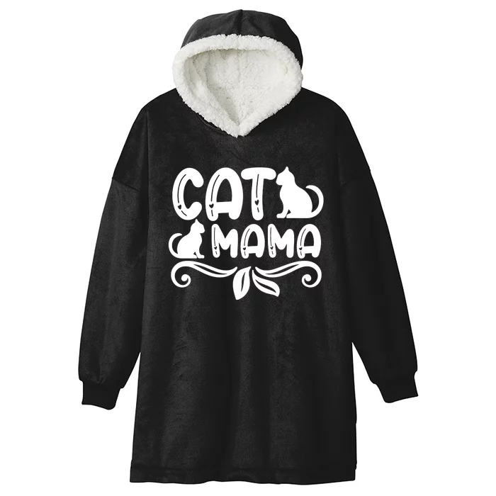 Cat Mama Hooded Wearable Blanket