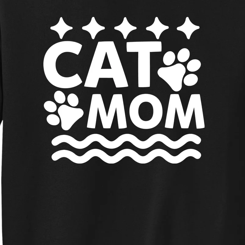 Cat Mom Tall Sweatshirt