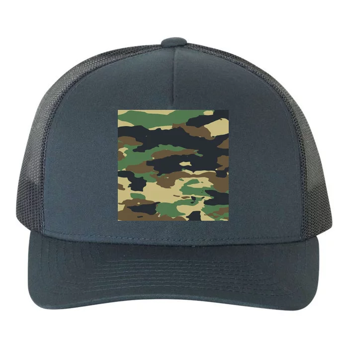 Camo Military Yupoong Adult 5-Panel Trucker Hat