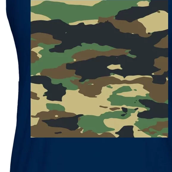 Camo Military Ladies Essential Flowy Tank