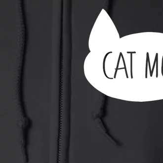 Cat Mom Full Zip Hoodie