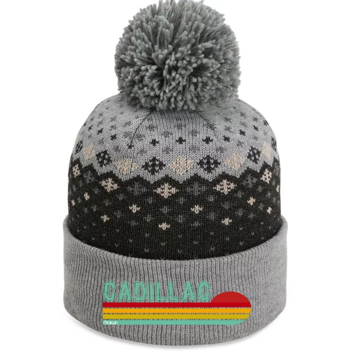 Cadillac Michigan The Baniff Cuffed Pom Beanie