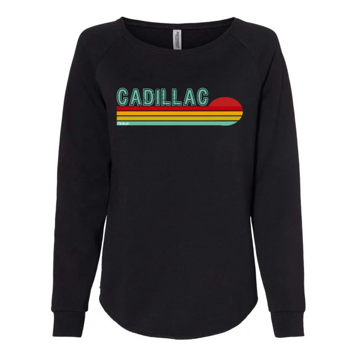 Cadillac Michigan Womens California Wash Sweatshirt