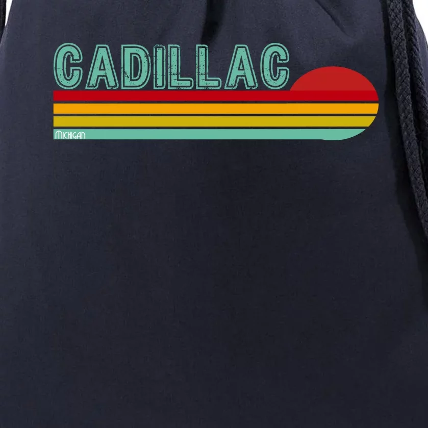 Cadillac Michigan Drawstring Bag