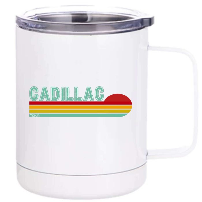 Cadillac Michigan Front & Back 12oz Stainless Steel Tumbler Cup