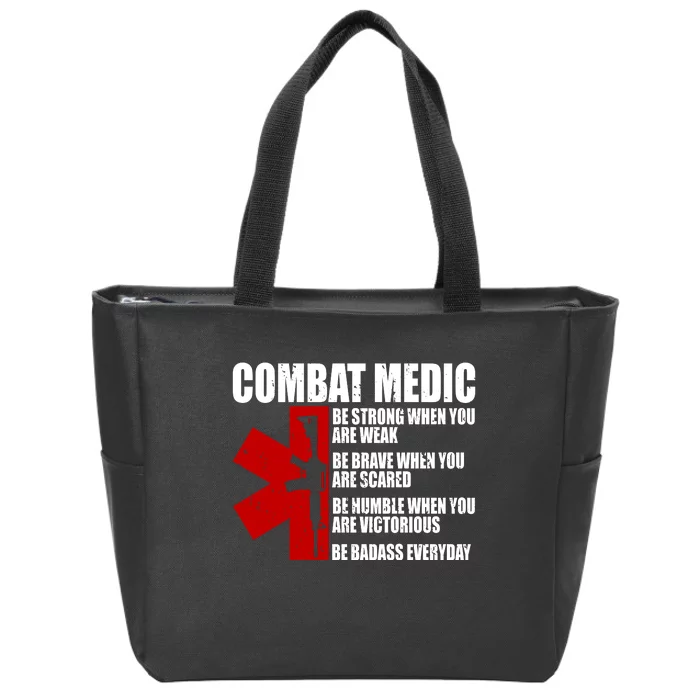 Combat Medic Zip Tote Bag