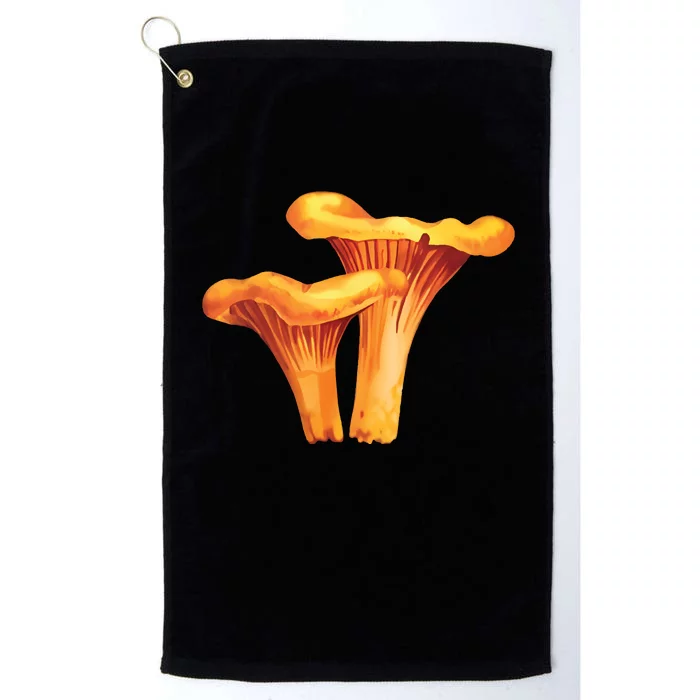 Chanterelle Mushroom Platinum Collection Golf Towel