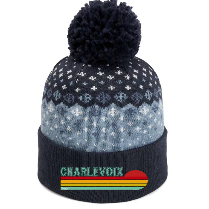 Charlevoix Michigan The Baniff Cuffed Pom Beanie