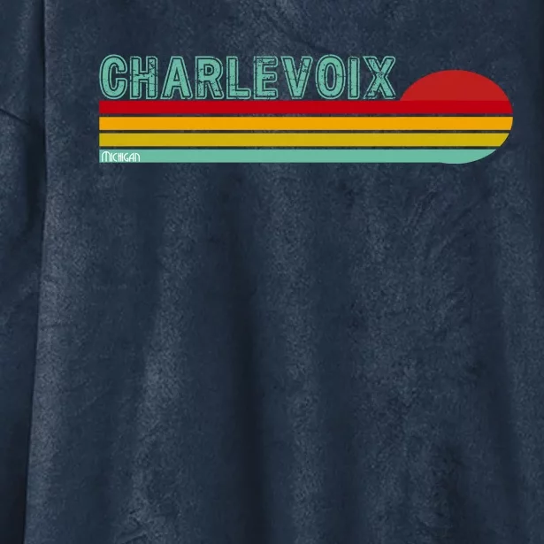 Charlevoix Michigan Hooded Wearable Blanket