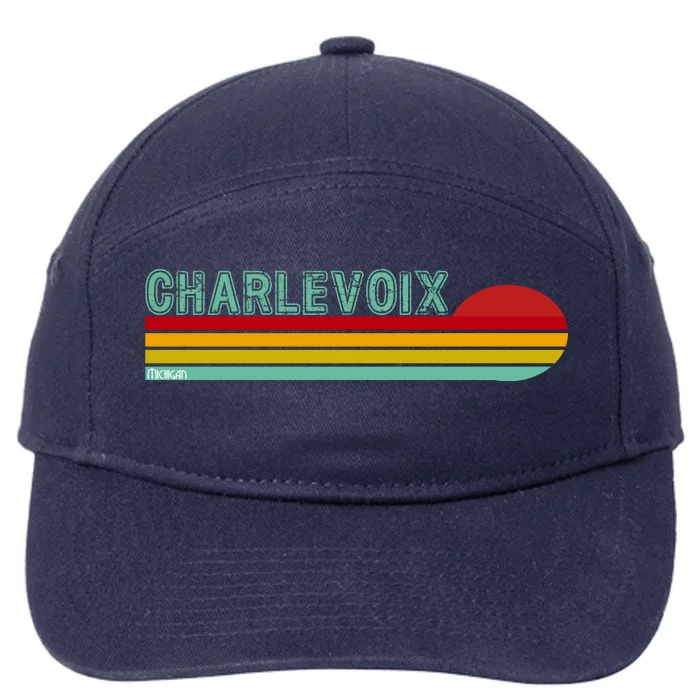 Charlevoix Michigan 7-Panel Snapback Hat