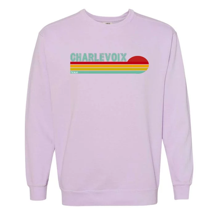 Charlevoix Michigan Garment-Dyed Sweatshirt