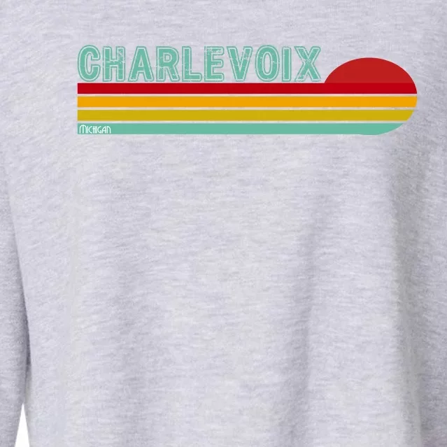 Charlevoix Michigan Cropped Pullover Crew