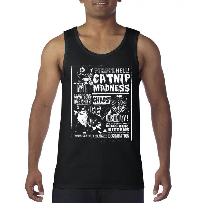 Catnip Madness Cute Kitten Cat Lover Tank Top