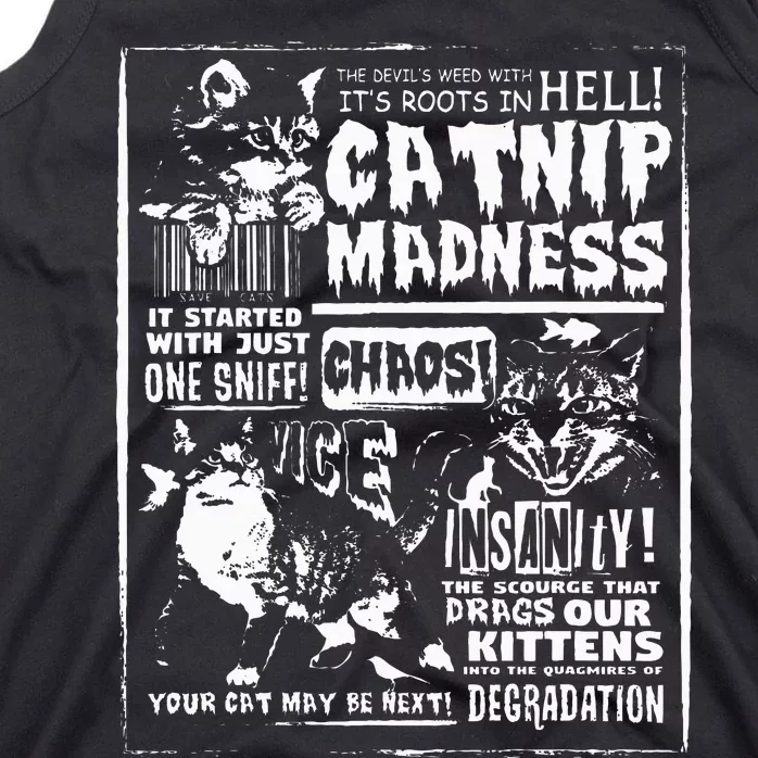 Catnip Madness Cute Kitten Cat Lover Tank Top