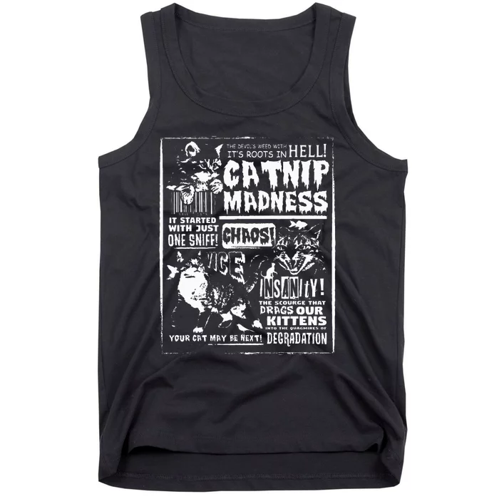 Catnip Madness Cute Kitten Cat Lover Tank Top