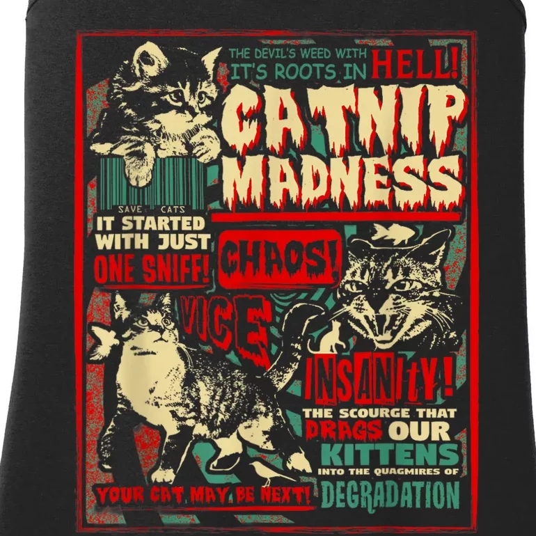 Catnip Madness Cute Kitten Cat Lover Gift For Cat Owners Ladies Essential Tank