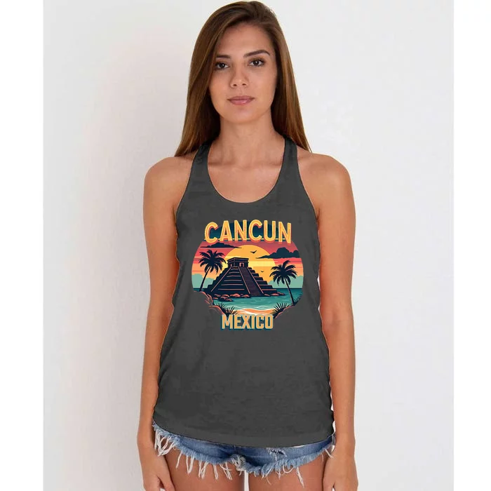 Cancun Mexico Women's Knotted Racerback Tank