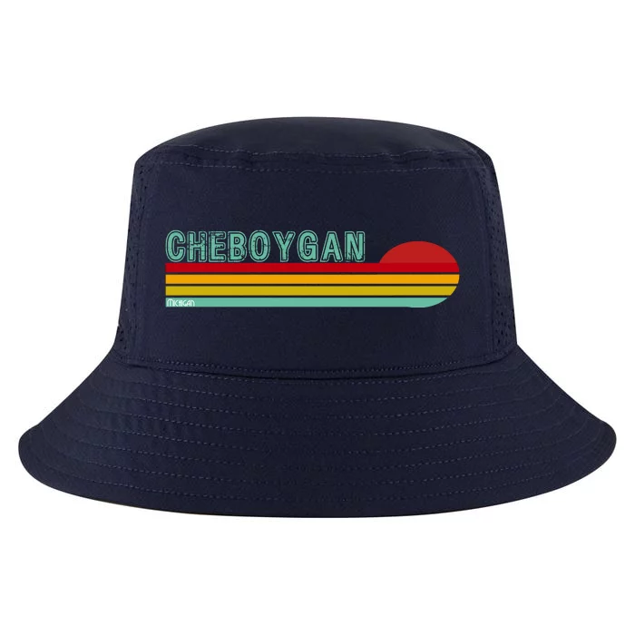 Cheboygan Michigan Cool Comfort Performance Bucket Hat