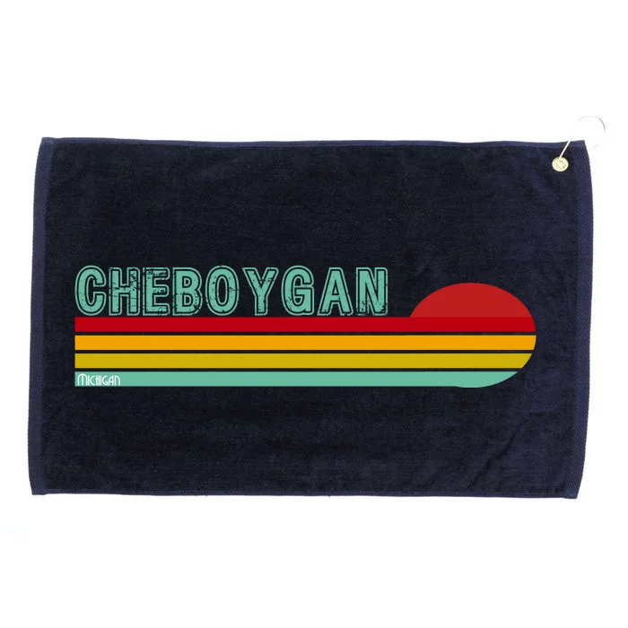 Cheboygan Michigan Grommeted Golf Towel