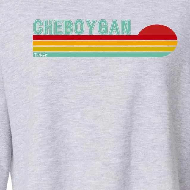 Cheboygan Michigan Cropped Pullover Crew