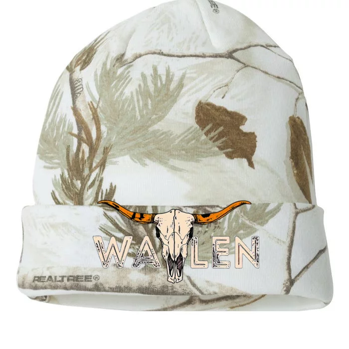 Country Music Cowgirl Bull Skull Kati - 12in Camo Beanie