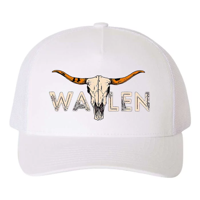 Country Music Cowgirl Bull Skull Yupoong Adult 5-Panel Trucker Hat