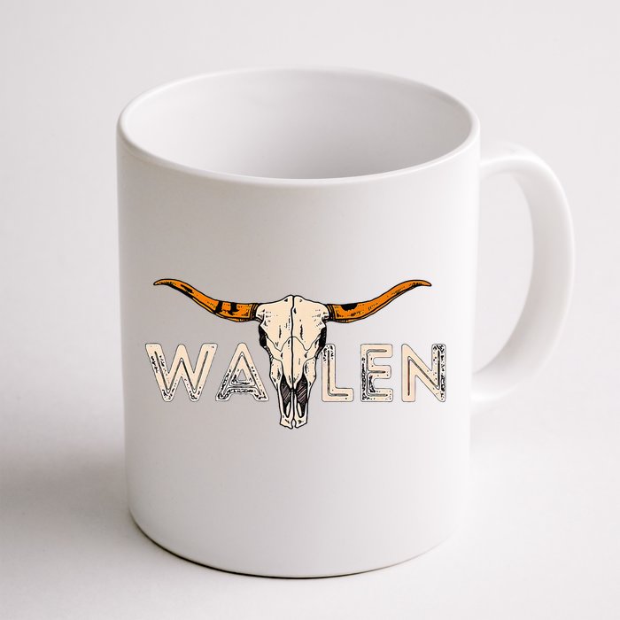 Country Music Cowgirl Bull Skull Front & Back Coffee Mug