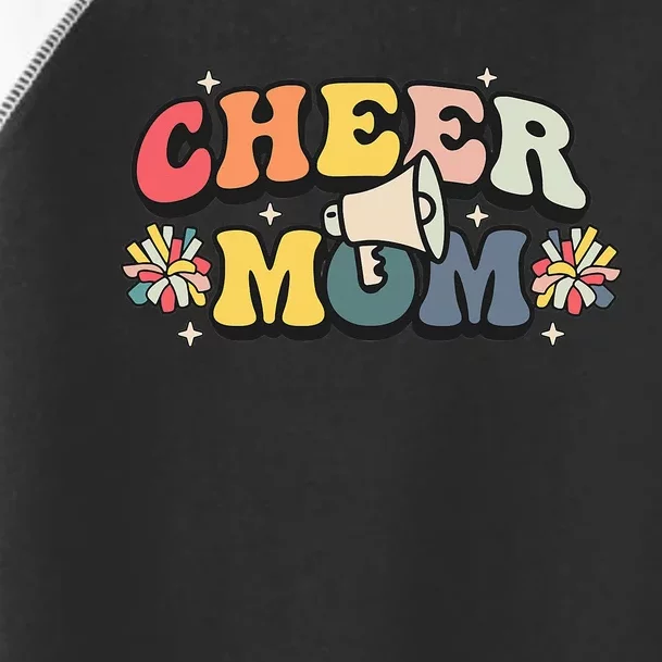 Cheer Mom Cheerleader Mom Mama Cheerleading Team Retro Toddler Fine Jersey T-Shirt