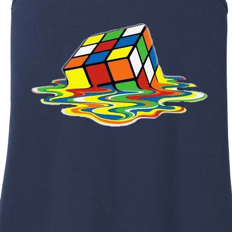 Cute Melting Cube Rubik Ladies Essential Tank